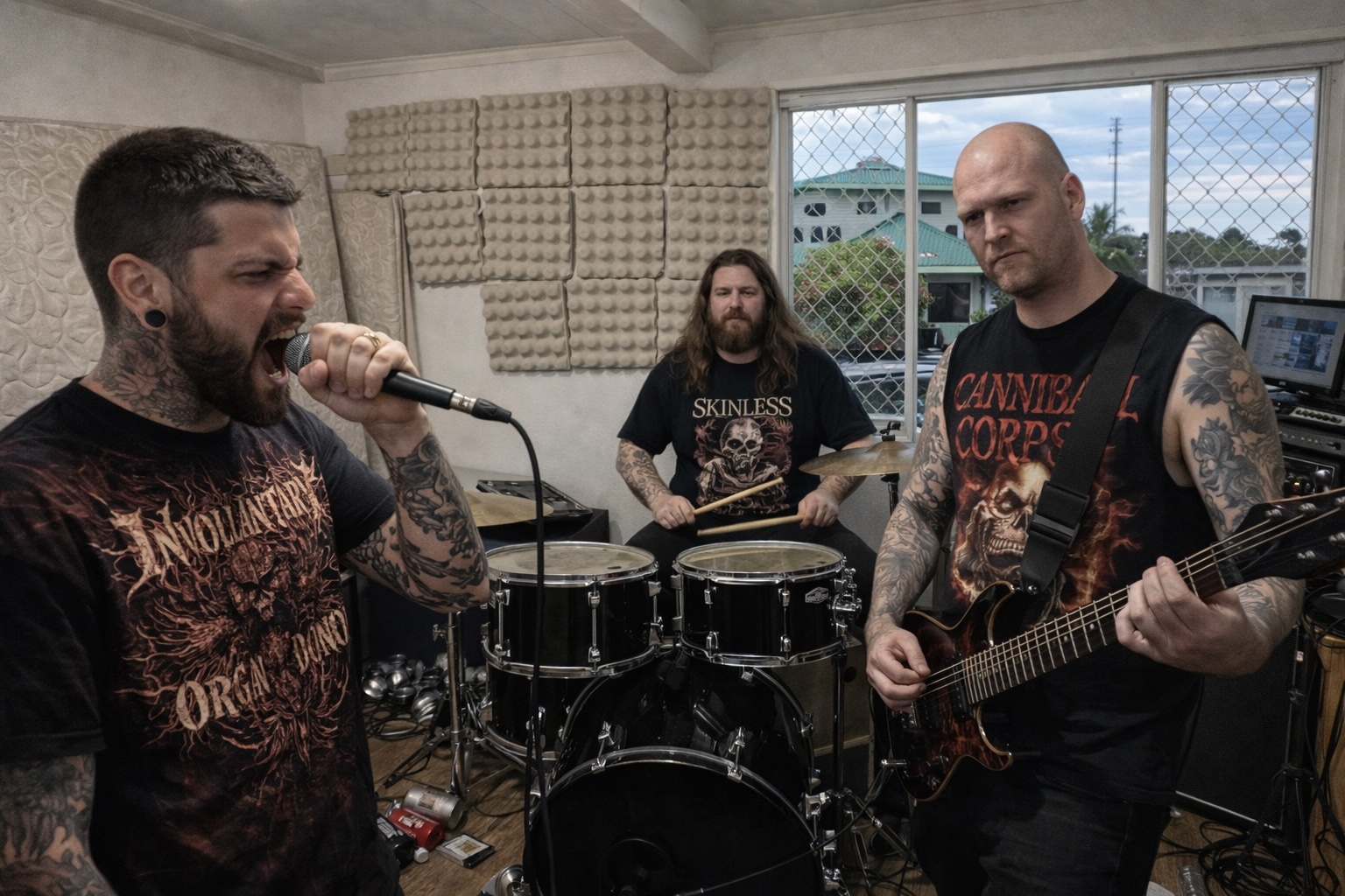 Recording studio interior